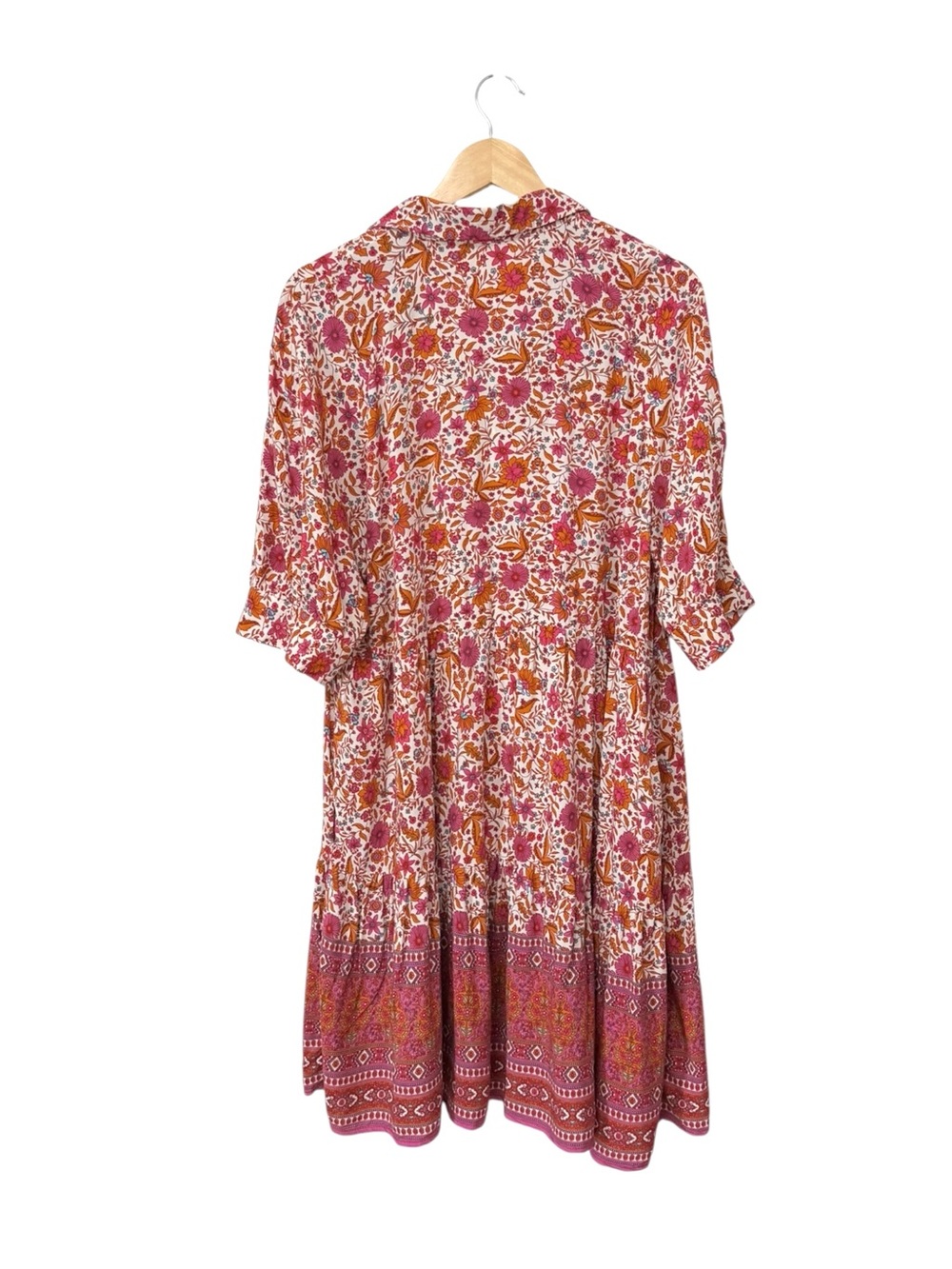 NATURAL LIFE | Becca Short Dress in Pink Floral, Size Large - Picture 5 of 12